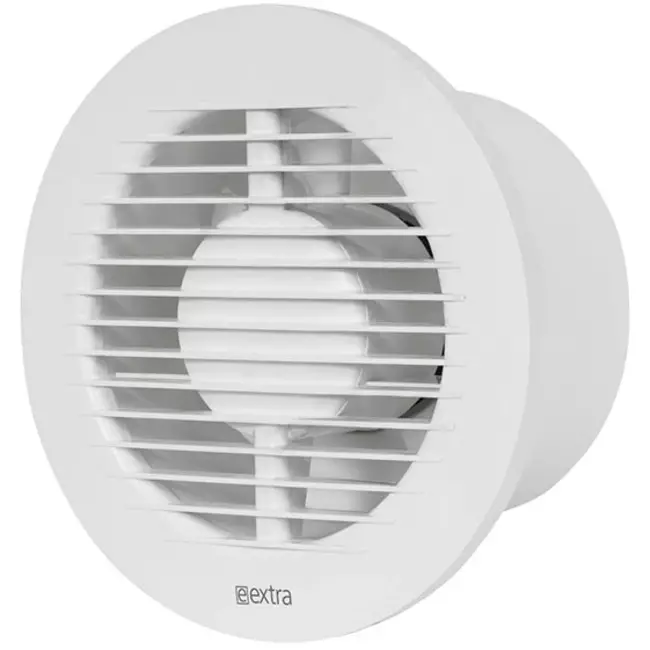 Extractor de baño redondo Ø 125 mm blanco con temporizador - EA125T
