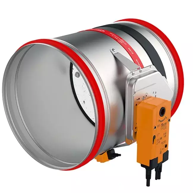 Compuerta cortafuegos redonda 400 mm servomotor 24V - E-FDC40 D400 M24 S