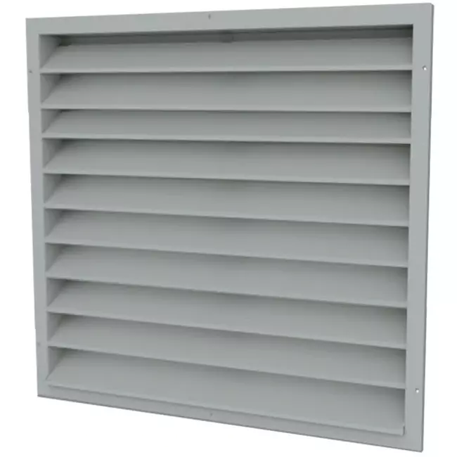 Rejilla de acero galvanizado para muro exterior 600x600