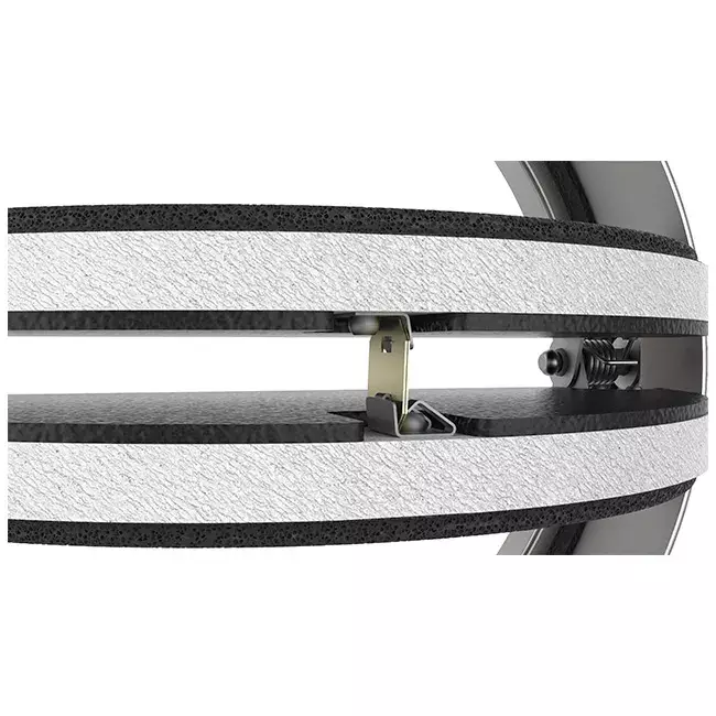 Compuerta cortafuegos circular 100 mm con válvula de ventilación - E-BFDC V EI60S D100
