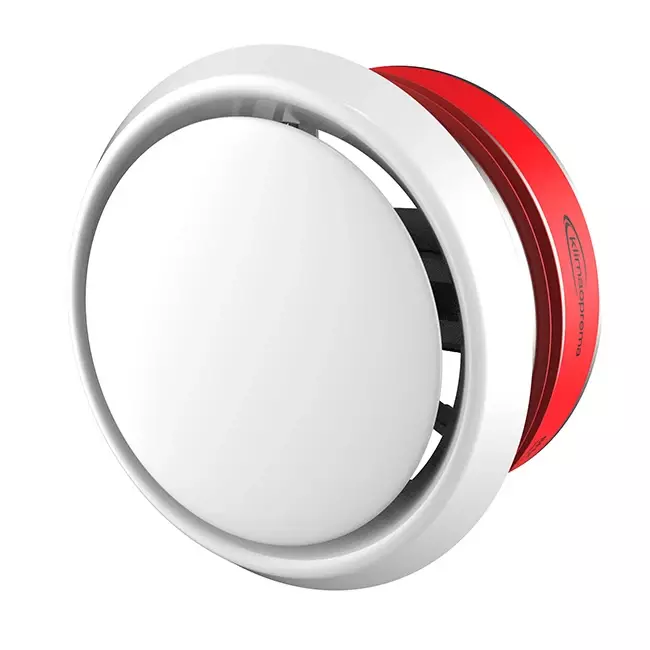 Compuerta cortafuegos circular 100 mm con válvula de ventilación - E-BFDC V EI120S D100