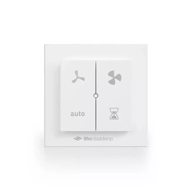 Itho Daalderop CVE-S ECO Optima Inside Paquete de alto rendimiento HP 415 m³/h + sensor de humedad + sensor de CO2 + RFT-N Auto control + 4 válvulas - tapón perilex