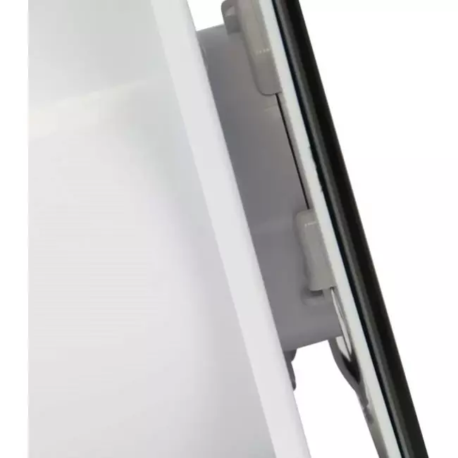 Extractor de baño de Ø 100 mm con temporizador y retardo de encendido - frontal de cristal en dorado satinado