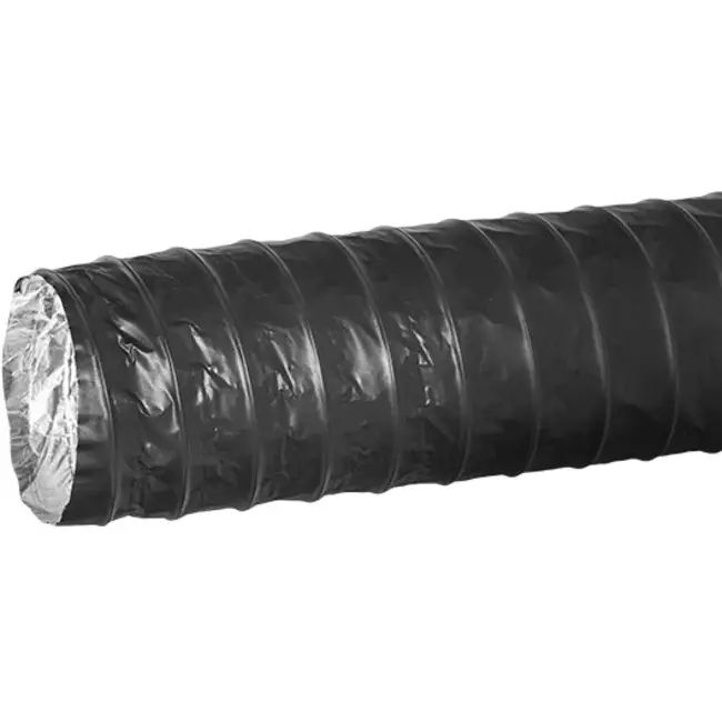 Manguera de ventilación Combidec de aluminio con capa exterior de poliéster NEGRO Ø 100 mm (10 metros)