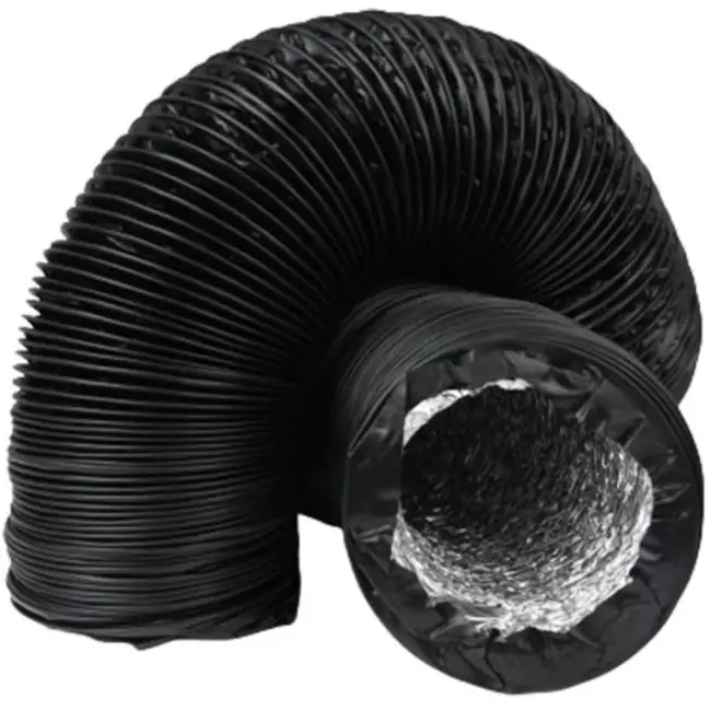 Manguera de ventilación Combidec de aluminio con capa exterior de poliéster NEGRO Ø 100 mm (10 metros)