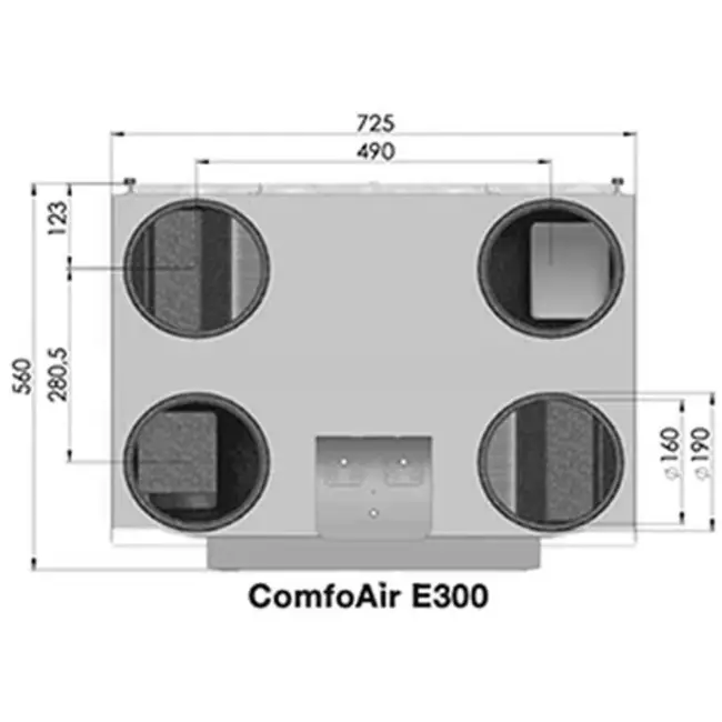 Zehnder Stork ComfoAir E300 L + módulo RF