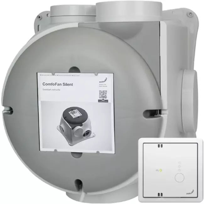 Zehnder ComfoFan Silent 460 m³/h + sensor de CO₂ - enchufe con toma de tierra