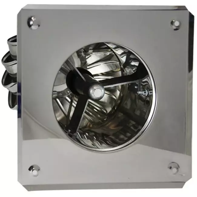 Extractor de baño impulsado por viento Cowl 200 mm de acero inoxidable, incl. soporte aislado - 115m3/h