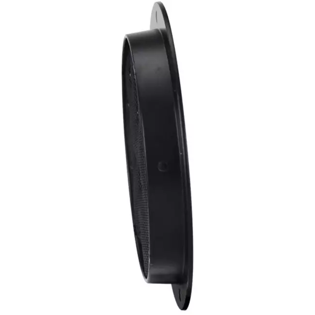 Rejilla de pared exterior de aluminio redonda Ø 100 mm - NEGRO