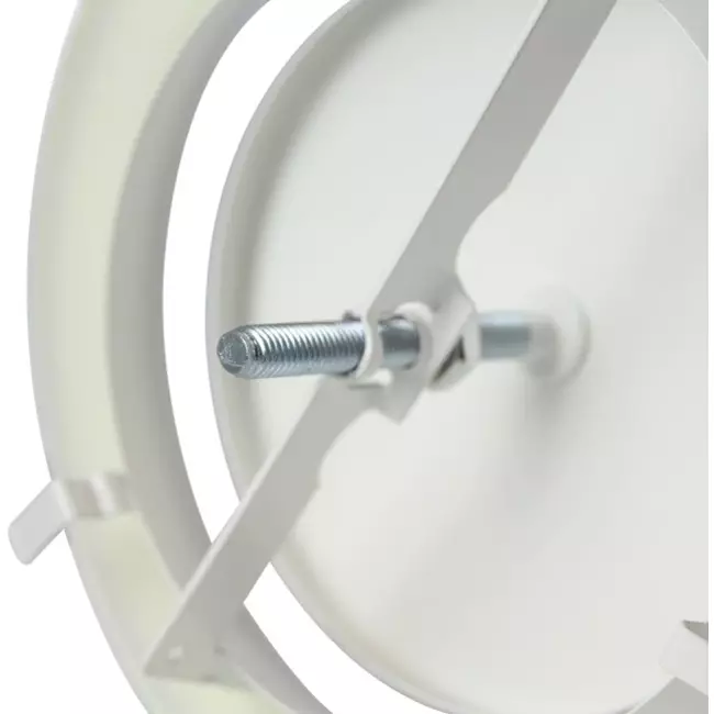 Válvula de extracción de ventilación metálica Ø 200 mm RAL 9010 con muelles de sujeción - DVSC200
