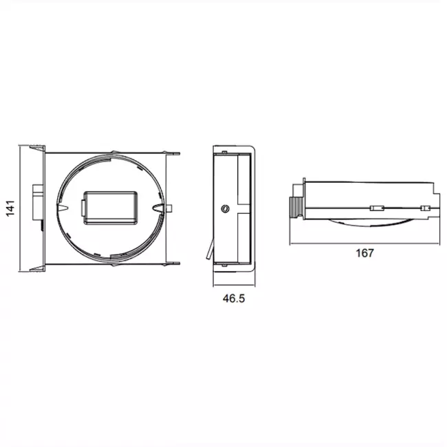 Compuerta de regulación sin sensor Duco Focus 25m³/h