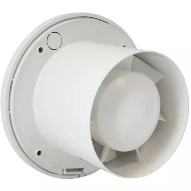 Extractor de baño redondo Ø 100 mm blanco - básico EA100