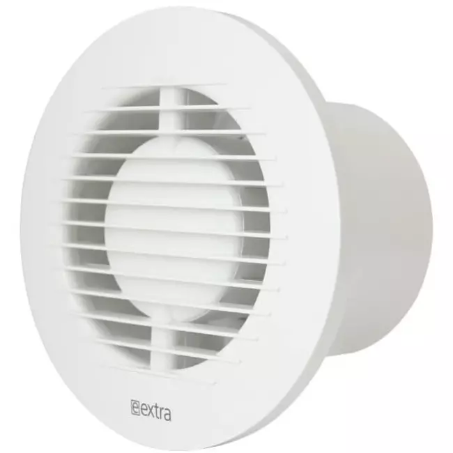 Extractor de baño redondo Ø 100 mm blanco - básico EA100