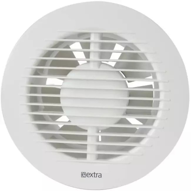 Extractor de baño redondo Ø 125 mm blanco con temporizador - EA125T
