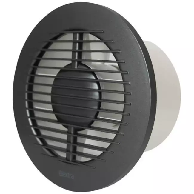 Extractor de baño redondo Ø 120 mm antracita - básico EA125A
