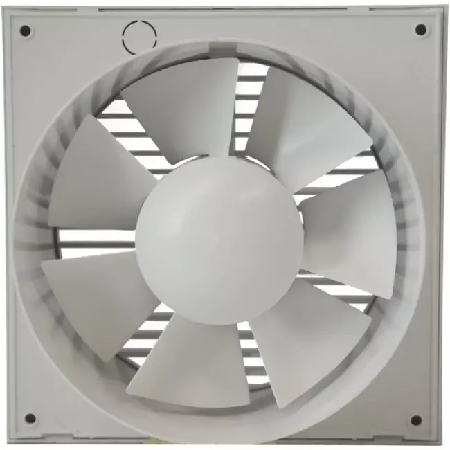 Extractor de baño Ø 100 mm plateado con temporizador - estándar EE100TS