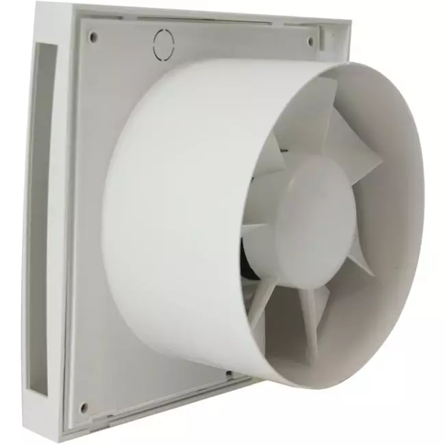 Extractor de baño Ø 100 mm blanco con temporizador - Design EET100T
