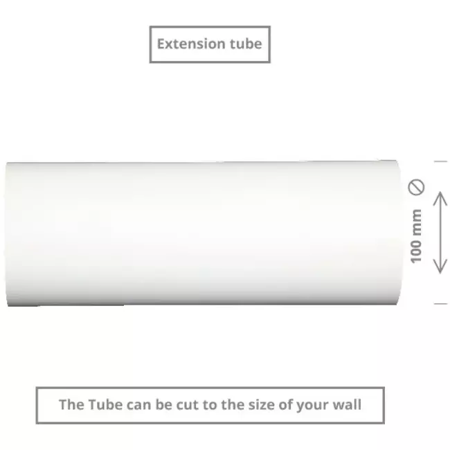 Europlast recuperador de calor descentralizado 100 mm con interruptor de cuerda y enchufe