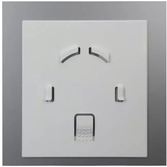 Extractor de baño de Ø 100 mm con temporizador y retardo de encendido - frontal de cristal en dorado satinado