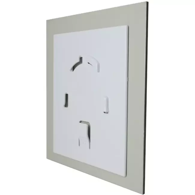 Air Roxy extractor de baño con diámetro de conexión 125 mm con temporizador y sensor de humedad - frontal de aluminio dorado