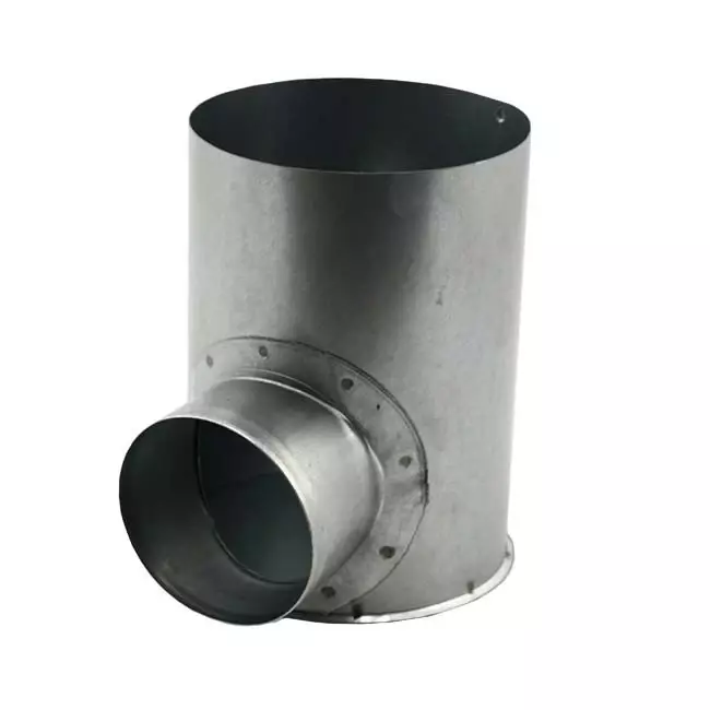 Pieza de inserción galvanizada Ø125 mm - Ø80 mm