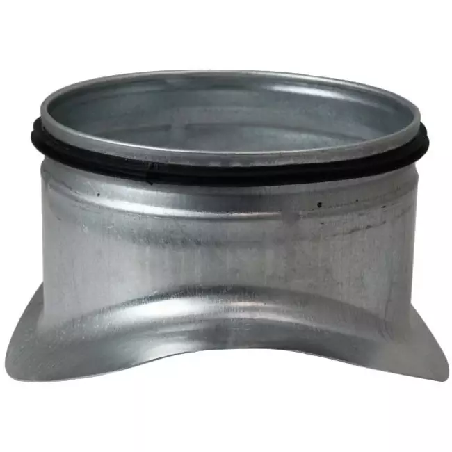 Injerto Ø 100mm - 80mm (90°) - Galvanizado
