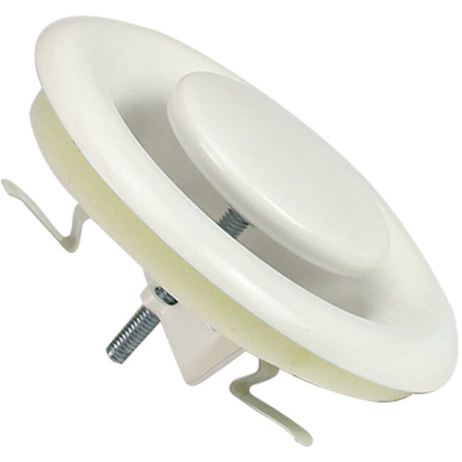 Válvula de escape de ventilación metálica 160mm con muelles de fricción - DVS-C160 - RAL 9016