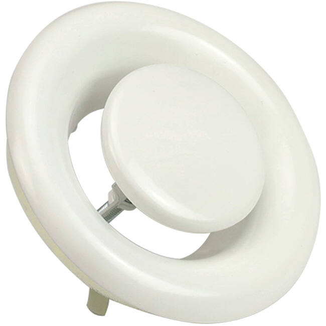 Válvula de escape de ventilación metálica 160mm con muelles de fricción - DVS-C160 - RAL 9016