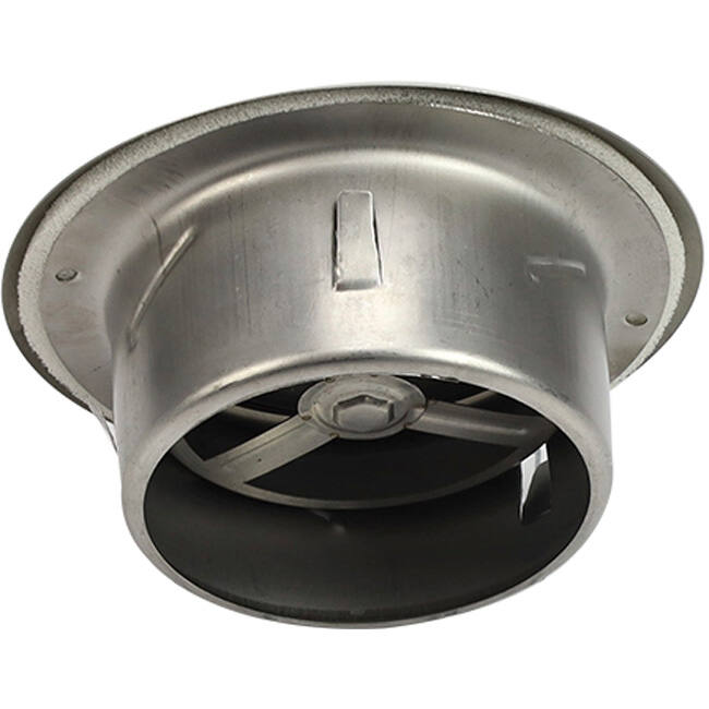 Válvula de ventilación de acero inoxidable de 125 mm de escape y suministro con muelles de fricción - DVI-C125