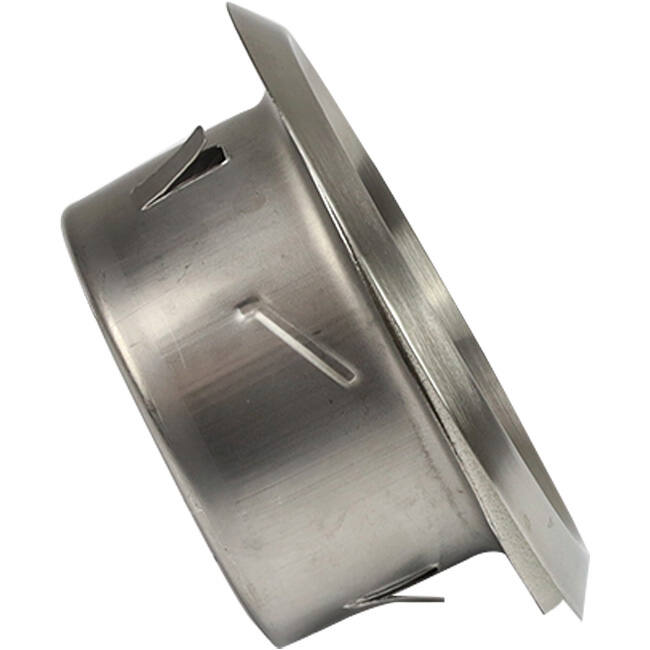 Válvula de ventilación de acero inoxidable de 125 mm de escape y suministro con muelles de fricción - DVI-C125