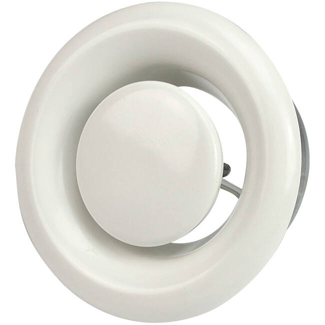 Válvula de escape de ventilación 200 mm metal - E-DVS200 RAL9010