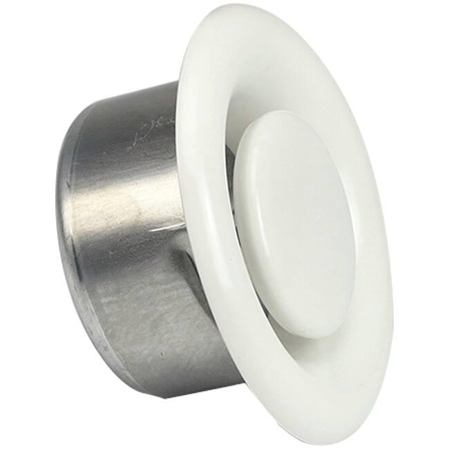 Válvula de escape de ventilación 200 mm metal - E-DVS200 RAL9010