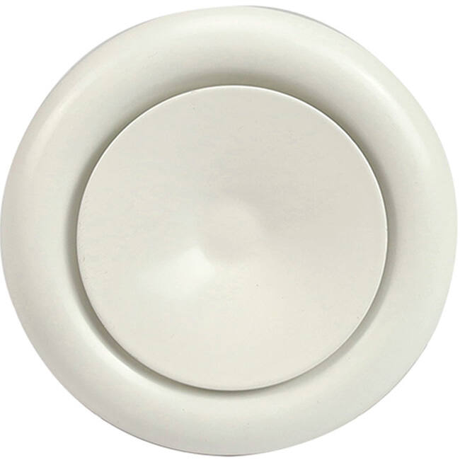 Válvula de suministro de ventilación 200 mm metal - S-DVS200 RAL9010