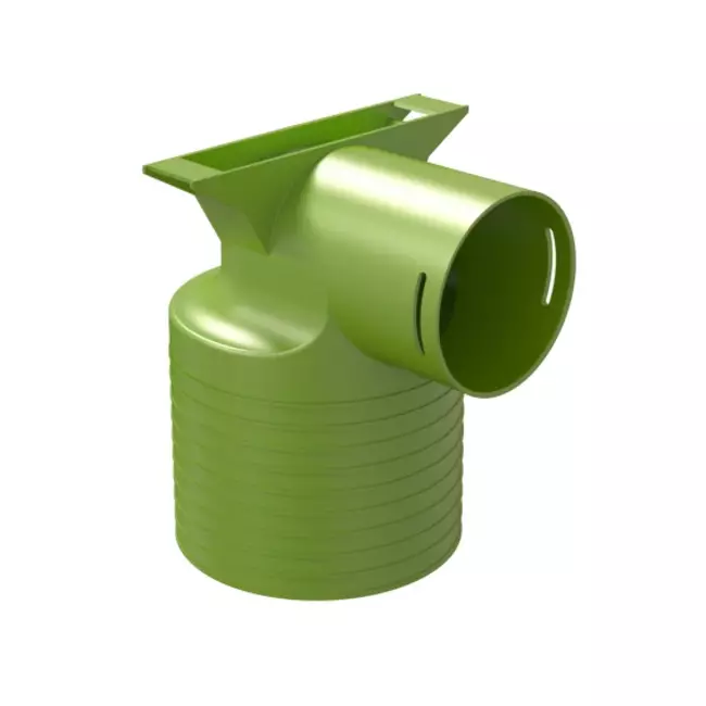 Ubbink Air Excellent 34C adaptador de válvula 125 1x90°