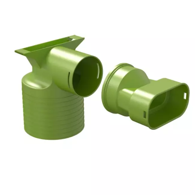 Ubbink Air Excellent 35SC adaptador de válvula 125 1x90°