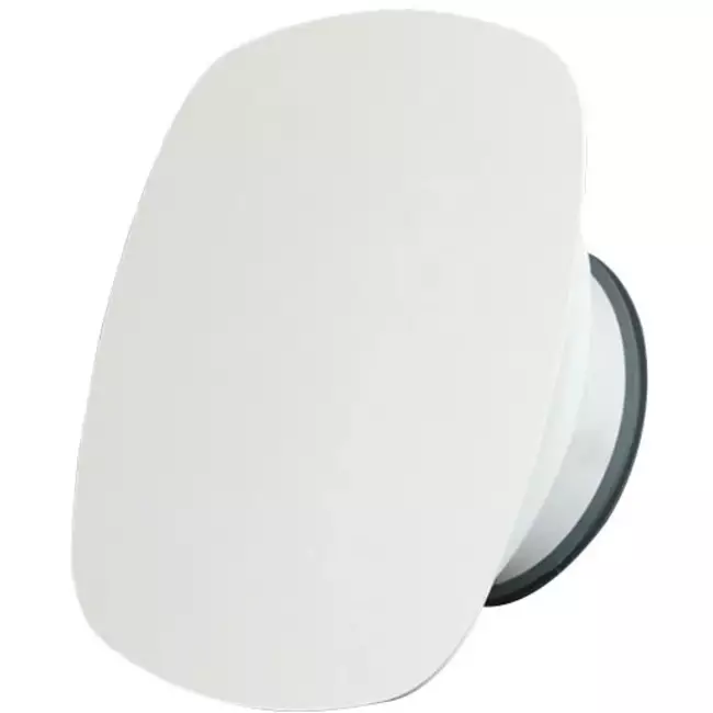 Válvula RLV Imaginair cuadrado Ø 125mm - muelles de instalación + anillo - blanco