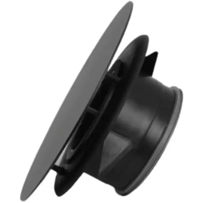Válvula RLV Imaginair grande Ø 125 mm - muelles de instalación + anillo - negro