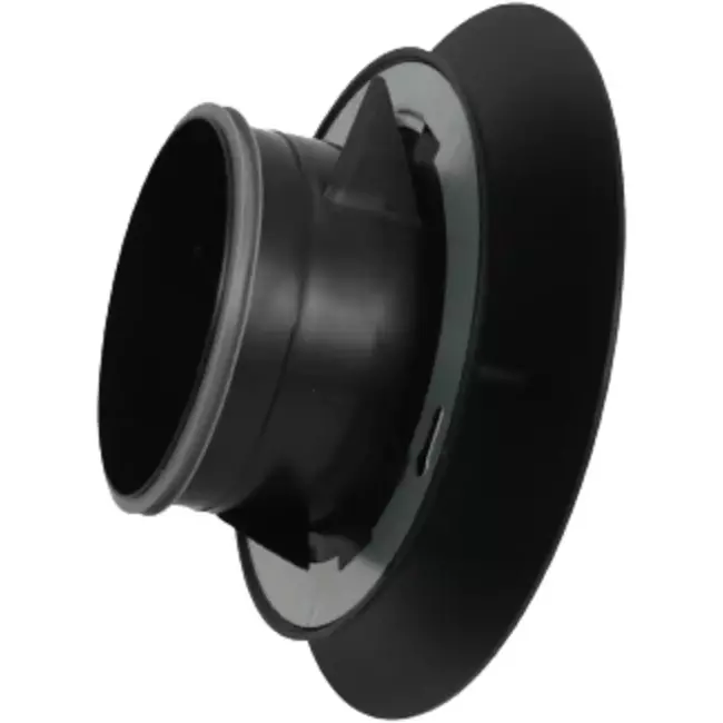 Válvula RLV Imaginair grande Ø 125 mm - muelles de instalación + anillo - negro