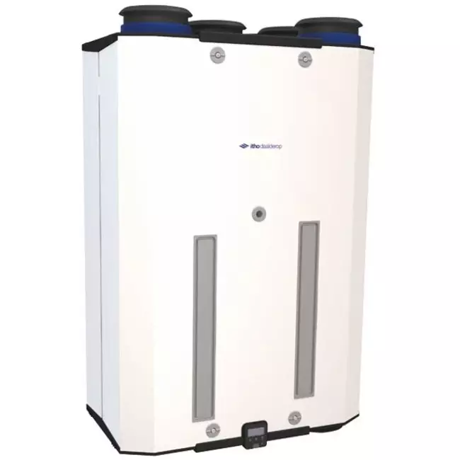 Unidad de VMC con recuperación de calor Itho Daalderop HRU ECO 300 R + RFT incorporada 300 m³/h - enchufe euro