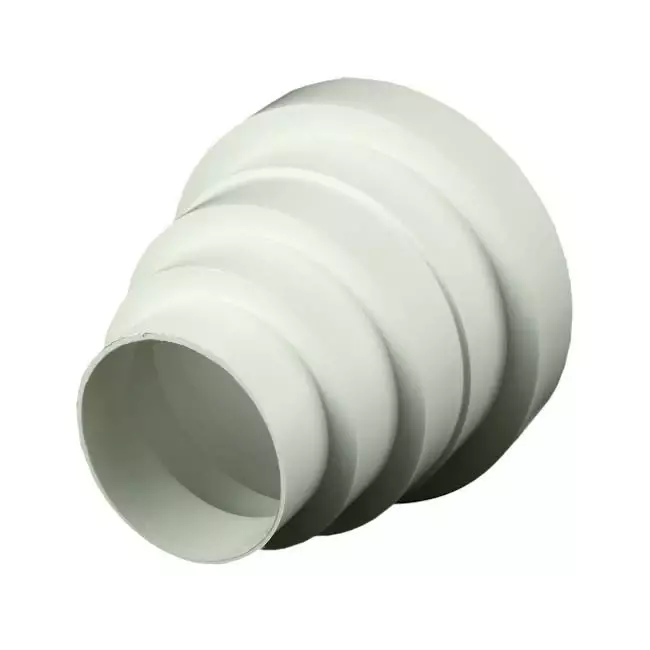 Reductor universal de ventilación de plástico para diámetro 80 a 150 mm VA80