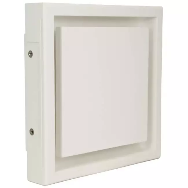 Ergovent válvula de ventilación sin marco empotrable cuadrada 100 mm