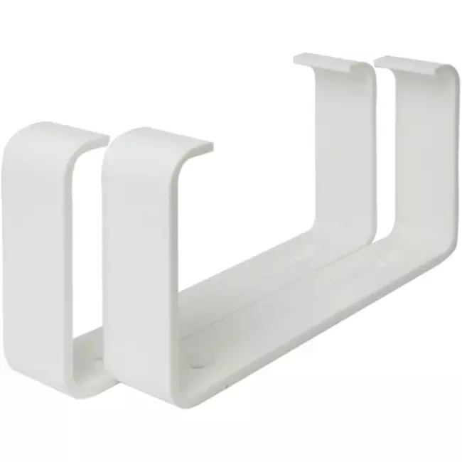Soportes rectangulares de plástico (2 unidades) 110x55 mm