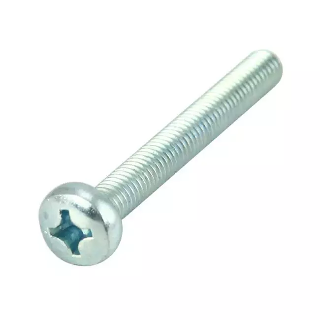 Tornillo metálico M6 x 50mm - Cabezal Phillips - Caja de 200 unidades