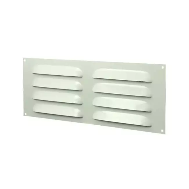 Ranura metálica rectangular 260x105 blanco - MR26105