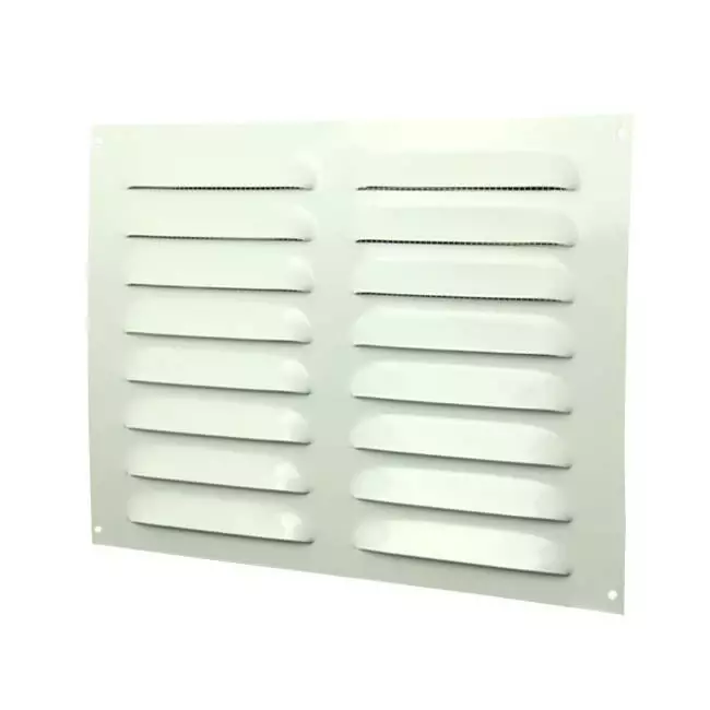Ranura metálica rectangular 260x190 blanco - MR2619