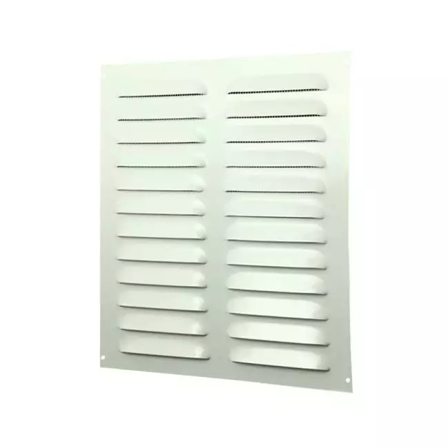 Ranura metálica rectangular 260x280 blanco - MR2628