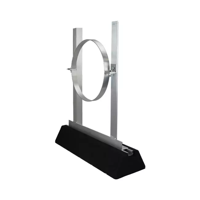 Soporte de techo de aluminio para tubo helicoidal de 160 mm de diámetro