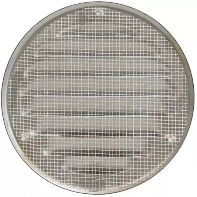Rejilla metálica de ventilación redonda 100 mm acero inox. - MR100i