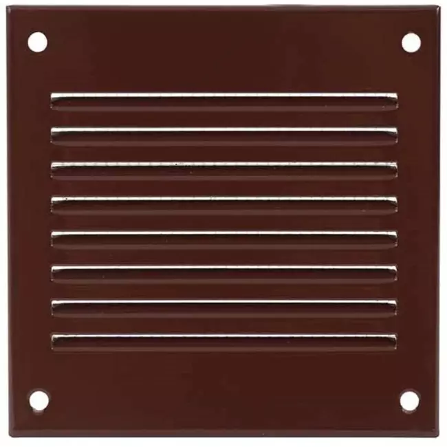 Rejilla metálica 100x100 mm marrón - MR1010B