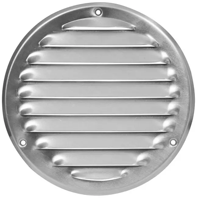 Rejilla de ventilación metálica redonda Ø 160 mm aluminio - MR160Al